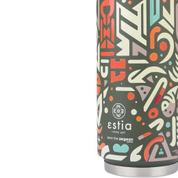 Estia Θερμος Travel cup Save the Aegean 500ml Geovivid