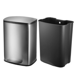 Estia Καδος Απορριματων Soloprime Soft Close 50lt Ινοχ