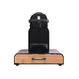 Estia Θηκη για Καψουλες Espresso Bamboo Essentials Μεταλλικη Συρταρωτη 60 Θεσεων Μαυρη