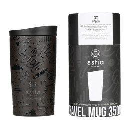 Estia Θερμος Travel mug Save the Aegean 350ml Noir Echo