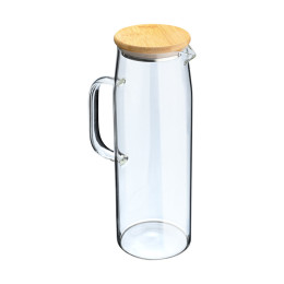 Estia Κανατα Bamboo Essentials Γυαλινη 1500ml με Καπακι