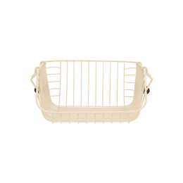 Estia Καλαθι Οργανωσης Allure Μεταλλικο 26.5x29.5x16cm Στοιβαζομενο Ivory