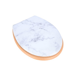 Estia Καπακι Λεκανης Marble με Μεντεσεδες απο Κραμα Ψευδαργυρου