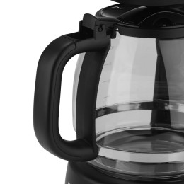 Estia Καφετιερα Φιλτρου Intense Dark Πλαστικη 1000w με Γυαλινη Κανατα 1.25lt ματ