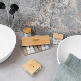 Κουτι Αποθηκευσης & Οργανωσης Bamboo Ορθογωνιο 23.3x9.4x8.8cm με Καπακι