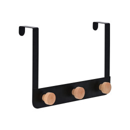 Estia Κρεμαστρα Πορτας Τριπλη Μεταλλικη Μαυρη