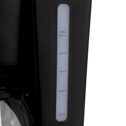 Estia Καφετιερα Φιλτρου Intense Dark Πλαστικη 1000w με Γυαλινη Κανατα 1.25lt ματ