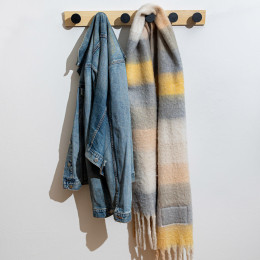 Estia Κρεμαστρα Τοιχου Ξυλινη 60x6x6cm 6 Θεσεων