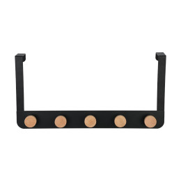 Estia Κρεμαστρα Πορτας Πενταπλη Μεταλλικη Μαυρη