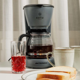 Estia Καφετιερα Φιλτρου Intense Misty Πλαστικη 1000w με Γυαλινη Κανατα 1.25lt ματ