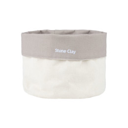 Estia Καλαθι Οργανωσης Tone lab με Εσωτερικη Επενδυση σετ 2τμχ. Stone Clay