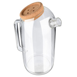 Estia Κανατα Γυαλινη 1800ml με Καπακι Φελλου