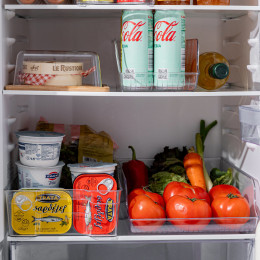 Κουτι Οργανωσης Ψυγειου Πλαστικο 23x35cm για Μπουκαλια