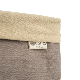 Estia Καλαθι Οργανωσης Fjord με Εσωτερικη Επενδυση 20x10x10cm Driftwood