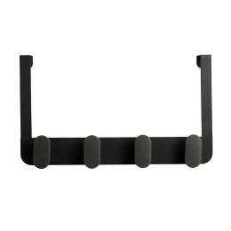 Estia Κρεμαστρα Πορτας Μεταλλικη 4 Θεσεων Μαυρη