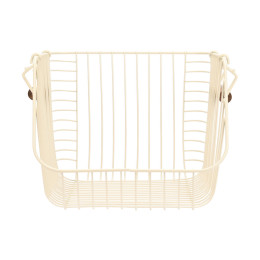 Estia Καλαθι Οργανωσης Allure Μεταλλικο 26.5x29.5x21.5cm Στοιβαζομενο Ivory