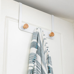 Estia Κρεμαστρα Πορτας Πενταπλη Μεταλλικη Λευκη