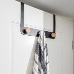 Estia Κρεμαστρα Πορτας Τριπλη Μεταλλικη Μαυρη