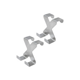 Estia Κρεμαστρα Διπλη Μεταλικη Ινοξ σετ 2 Tem.