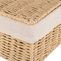 Estia Κουτι Αποθηκευσης & Οργανωσης Botanica 36x27x13cm με Εσωτερικη Επενδυση & Καπακι