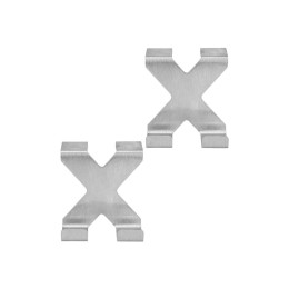 Estia Κρεμαστρα Διπλη Μεταλικη Ινοξ σετ 2 Tem.