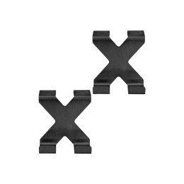 Estia Κρεμαστρα Διπλη Μεταλικη Μαυρη σετ 2 Tem.