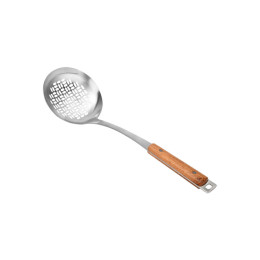 Estia Κουταλα Τρυπητη Allure Ανοξειδωτh 41.5cm με Ξυλινη Λαβη