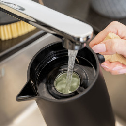 Estia Κανατα Θερμος με Εργονομικη Λαβη 1.0lt Μαυρο