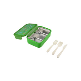 Estia Παιδικο Φαγητοδοχειο Save the Aegean 900ml με 2 Ανοξ. Θηκες Jungle Kick