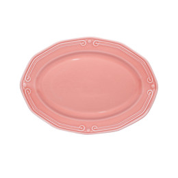 Estia Πιατελα Οβαλ Athénée Πορσελανινη Αναγλυφη 36cm Rose
