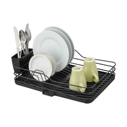 Πιατοθηκη Μονη Μεταλλικη 43x31cm Μαυρη