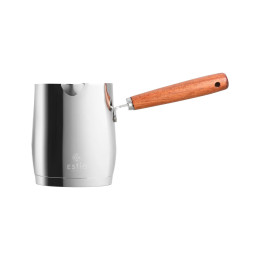Estia Μπρικι Ανοξειδωτο Mokka 345ml με Ξυλινη Λαβη
