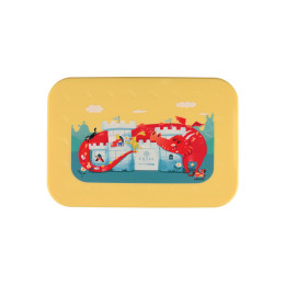 Estia Παιδικο Φαγητοδοχειο Save the Aegean 900ml με 2 Αποσπωμ. Θηκες Fortress Dragon