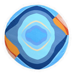 Estia Πετσετα Θαλασσης Serene Shores Microfiber Στρογγυλη 150cm