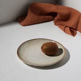 Estia Πιατο Ρηχο Vignette Stoneware 21cm Ivory