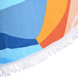 Estia Πετσετα Θαλασσης Serene Shores Microfiber Στρογγυλη 150cm