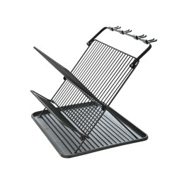 Estia Πιατοθηκη Αναδιπλουμενη Μεταλλικη Μαυρη 2 Επιπεδων