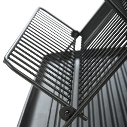 Estia Πιατοθηκη Αναδιπλουμενη Μεταλλικη Μαυρη 2 Επιπεδων