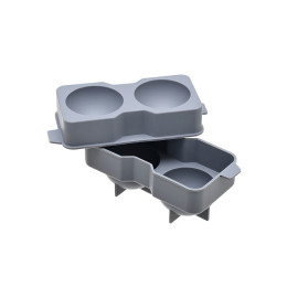 Estia Παγοθηκη Σιλικονης 2 Θεσεων Σφαιρικο Σχημα Γκρι