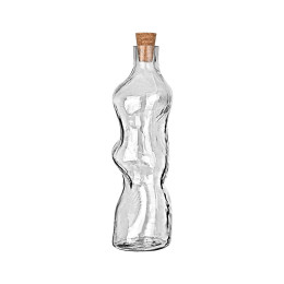 Estia Μπουκαλι Γυαλινο Sway 1000ml με Καπακι Φελλου