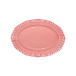 Estia Πιατελα Οβαλ Athénée Πορσελανινη Αναγλυφη 25cm Rose