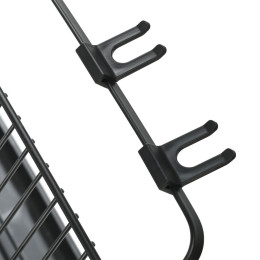 Estia Πιατοθηκη Αναδιπλουμενη Μεταλλικη Μαυρη 2 Επιπεδων