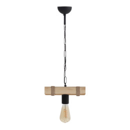 Φωτιστικό Οροφής Vero Megapap e27 Ξύλινο Μονόφωτο Χρώμα Φυσικό 25x8x65εκ.