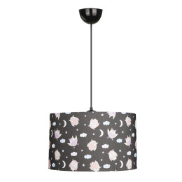 Φωτιστικό Οροφής Tale Megapap e27 Ύφασμα pvc Μονόφωτο Πολύχρωμο Ø33x70εκ.