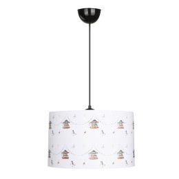 Φωτιστικό Οροφής Tale Megapap e27 Ύφασμα pvc Μονόφωτο Πολύχρωμο Ø33x70εκ.