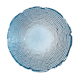 Estia Σαλατιερα Roche Γυαλινη 27.5x8cm Μπλε