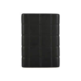 Estia Ποτηρακι Μπανιου Tiles Κεραμικο 7.5x11cm Μαυρο