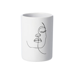 Estia Ποτηρακι Μπανιου Line art Λευκο