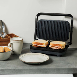 Estia Τοστιερα Intense Misty 2 Θεσεων 1300w με Αντικολλητικες Πλακες ματ