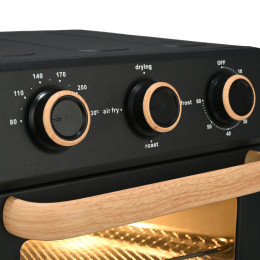 Estia Φριτεζα Αερος oak 1400w 12lt με 4 Λειτουργειες Ψησιματος Μαυρο
